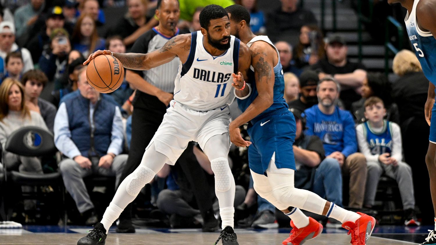 Dallas Mavericks guard Kyrie Irving.